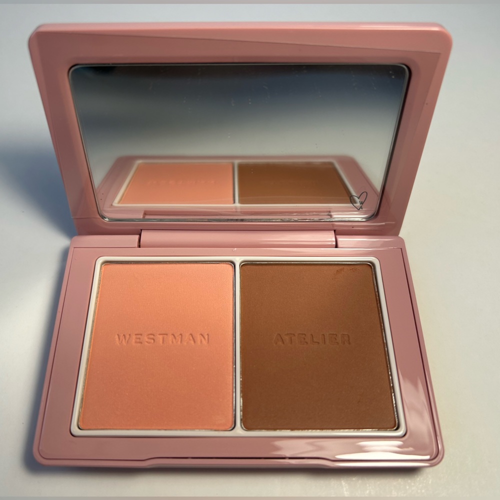 NWT🌷Westman Atelier Baby Cheeks Powder Blush Duo in “Coquettish/Mimi” - Picture 2 of 5